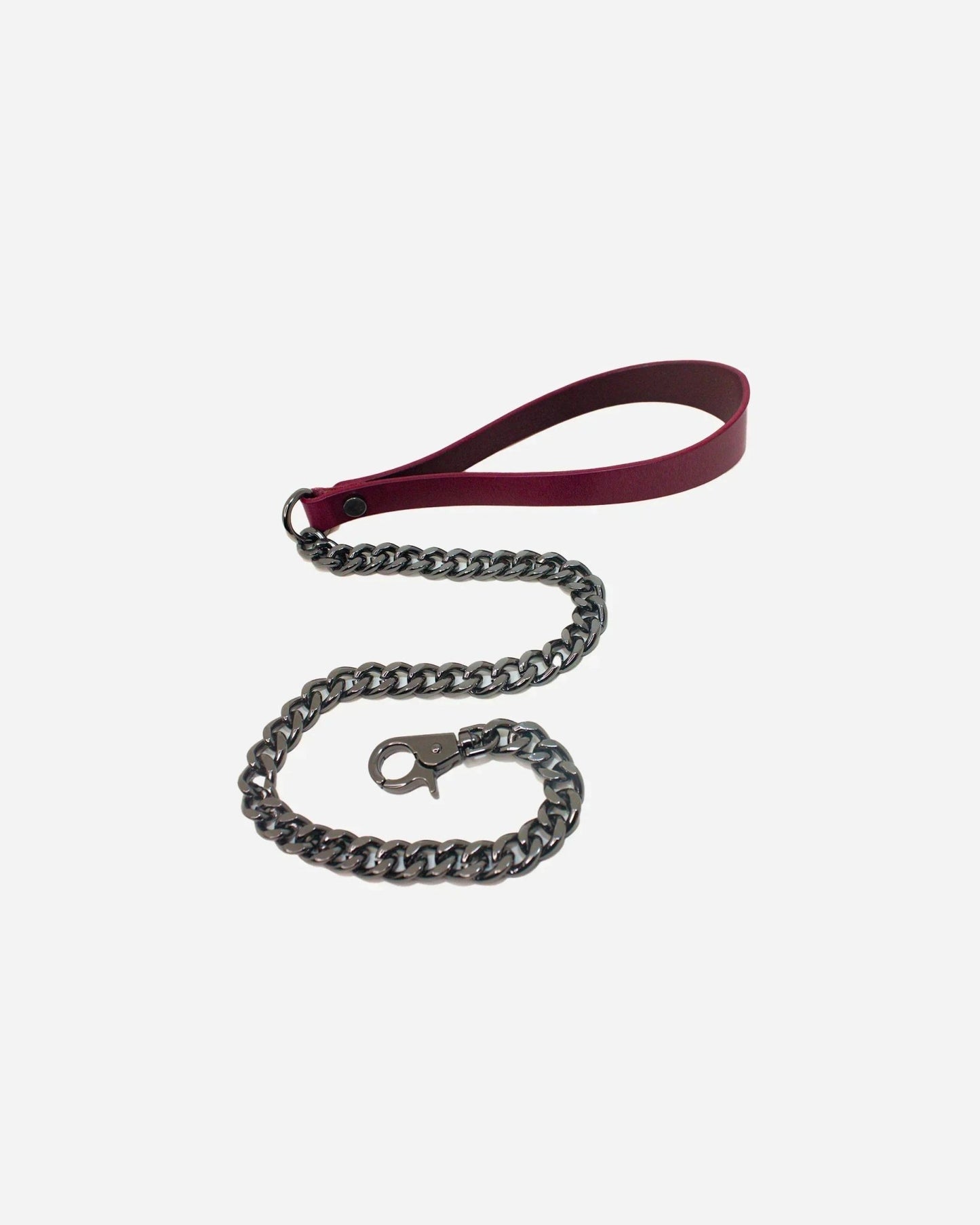 Leather + Chain BDSM Leash