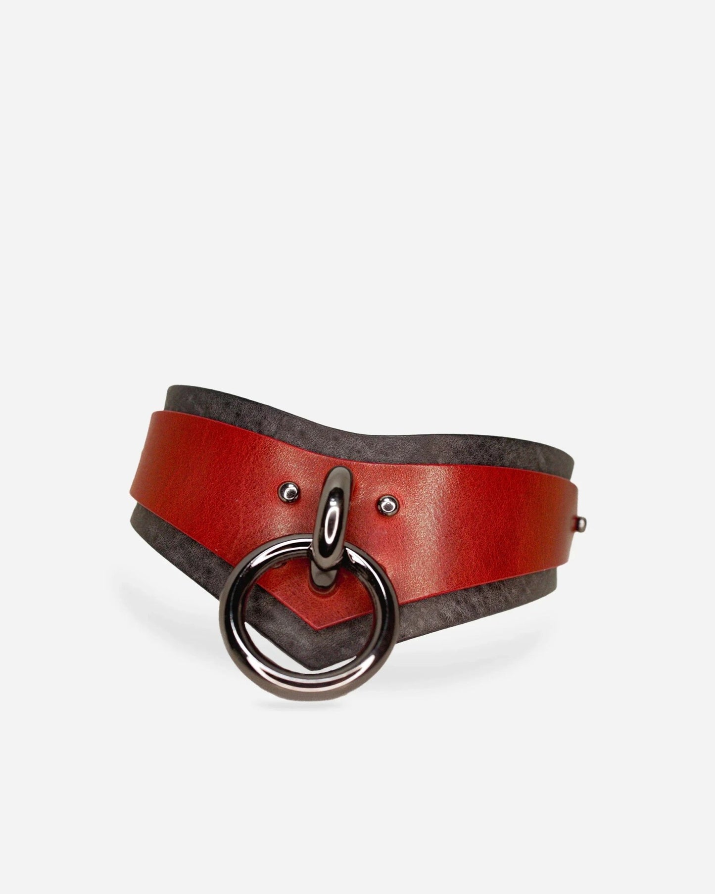 Limited Edition Nova Collar + Cuffs + Leash Set in Ash + Blood Moon