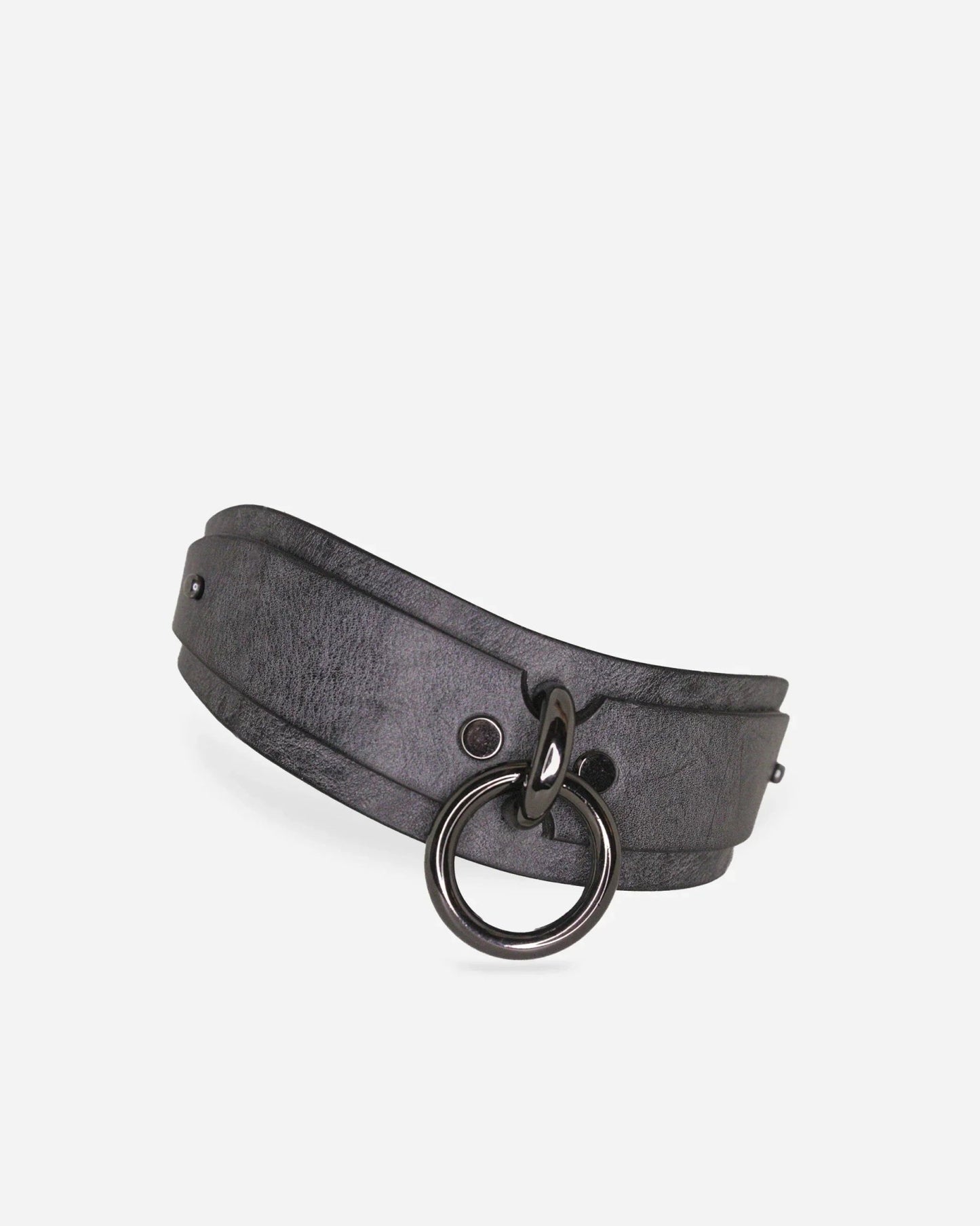 Lunar Collar + Cuffs + Leash Set in Ash