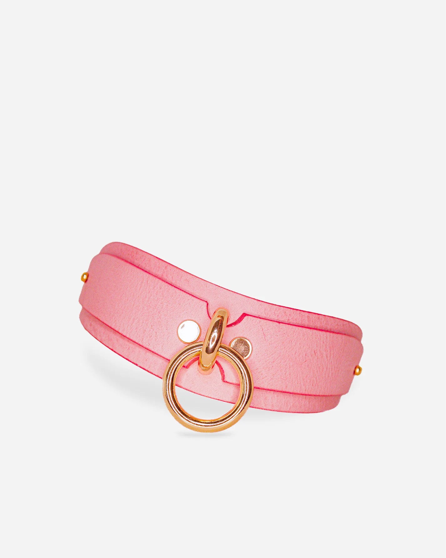 Lunar Collar + Cuffs + Leash Set in Blush